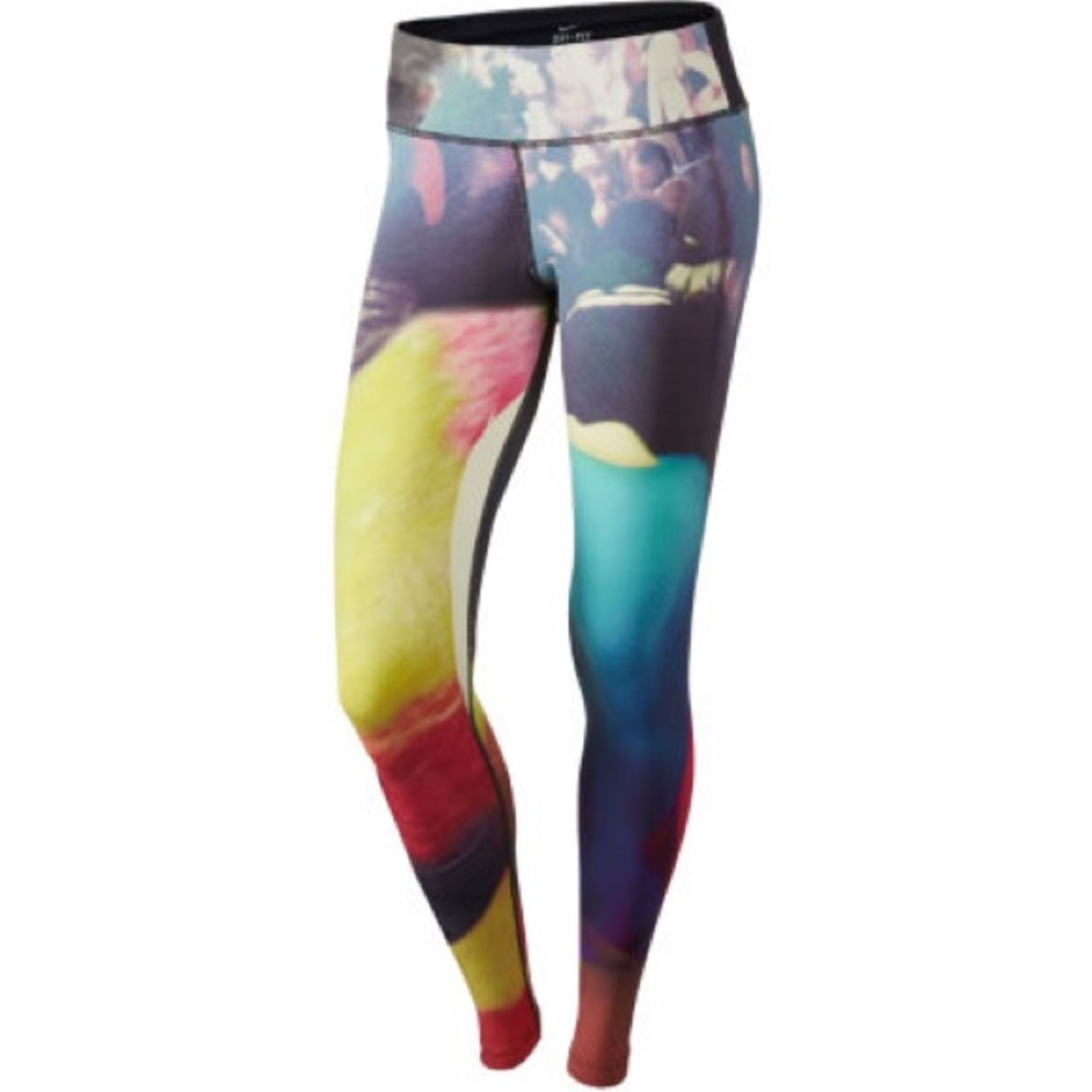 Luxury Rainbow Nike Foreverun Tights